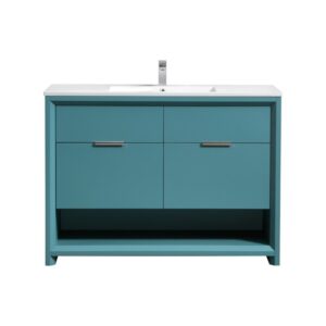 Kubebath NUDO48S Nudo 48 Inch Single Sink Modern Bathroom Vanity