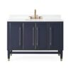 Chans Furniture Q169NB-48QT Bertone 48 Inch Bathroom Sink Vanity - Navy Blue