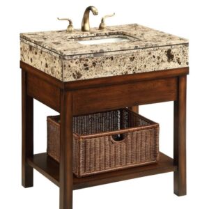 Chans Furniture Q404 Darren 29 Inch Brown Bathroom Vanity