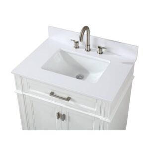 Chans Furniture QT-1808-V30 Durand 30 Inch Bathroom Sink Vanity