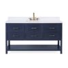 Chans Furniture GD-7440-NB60S 60 Inches Tennant Brand Color Felton Bathroom Sink Vanity In Navy Blue