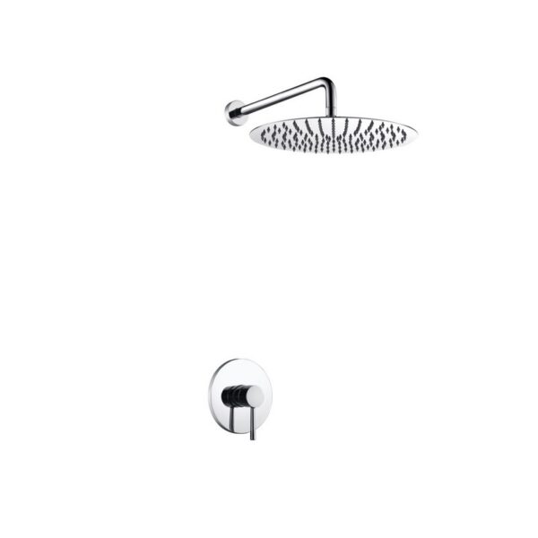 Kubebath KB RWR121V Aqua Rondo Shower Set with 12 Inch Rain Shower Head