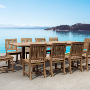 Anderson Bahama Rialto 11-Pieces Rectangular Dining Set