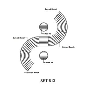 Anderson SET-813 Circular Modular Deep Seating Set