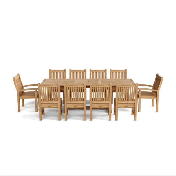 Anderson Bahama Sahara 11-Pieces 8' Rectangular Dining Set