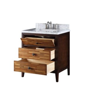 Chans Furniture TB-9440 31 Inch Tenant Brand Urban Modern Eclectic Bezo Sink Bathroom Vanity