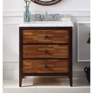 Chans Furniture TB-9440 31 Inch Tenant Brand Urban Modern Eclectic Bezo Sink Bathroom Vanity