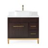 Chans Furniture TB-9936DK-36QT 36 Inches Tennant Brand Modern Style With Beatrice Vessel Single Sink Bathroom Vanity