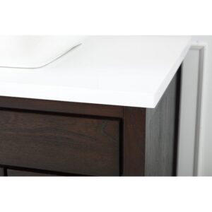 Chans Furniture TB-9936DK-36QT 36 Inches Tennant Brand Modern Style With Beatrice Vessel Single Sink Bathroom Vanity