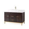 Chans Furniture TB-9948DK-48QT 48 Inches Tennant Brand Modern Style With Beatrice Vessel Single Sink Bathroom Vanity