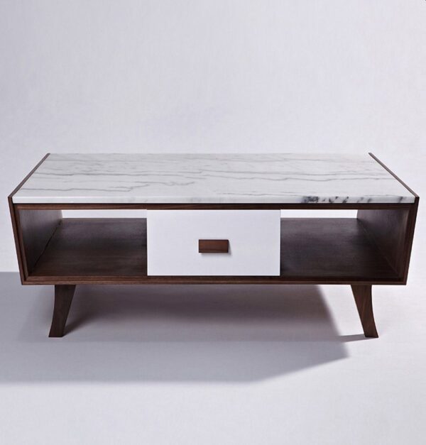 GFURN Vera Wood & Marble Coffee Table