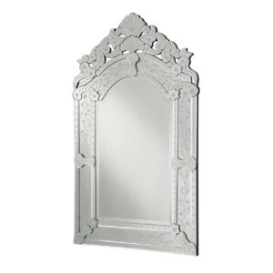 Chans Furniture YM-701-2541 Lanzara 25 Inch Arched Framed Venetian Style Wall Mount Bathroom Vanity Mirror