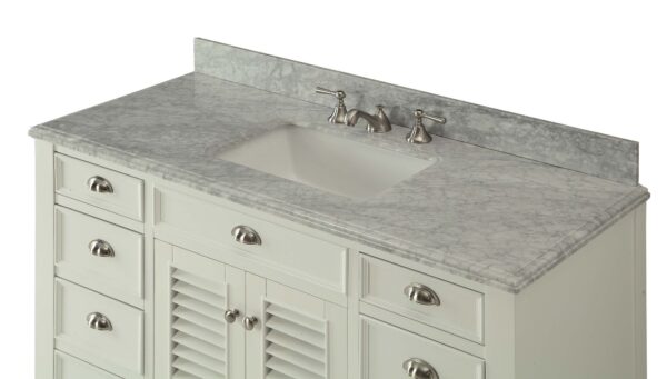 Chans Furniture GD-3028Q50 Kalani 50 Inch White Bathroom Sink Vanity