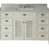 Chans Furniture GD-3028Q50 Kalani 50 Inch White Bathroom Sink Vanity