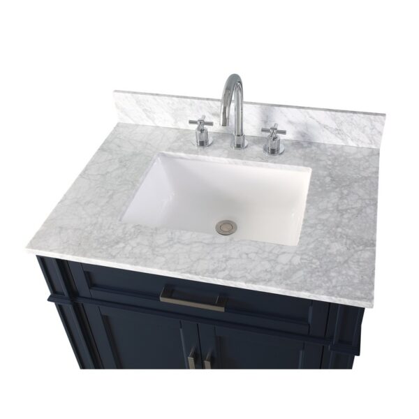 Chans Furniture ZK-1808-V30NB 30 Inch Tennant Brand Durand Navy Blue Bathroom Sink Vanity