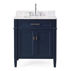 Chans Furniture ZK-1808-V30NB 30 Inch Tennant Brand Durand Navy Blue Bathroom Sink Vanity