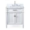 Chans Furniture ZK-1808-V30W 30 Inch Tennant Brand Durand Bathroom Vanity in White