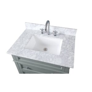 Chans Furniture ZK-1810-V30CK 30 Inch Tennant Brand Felix Bathroom Vanity in Grey