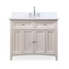 Chans Furniture ZK-47538TP 42 Inch Thomasville Cottage Style Taupe Bathroom Cabinet Sink Vanity