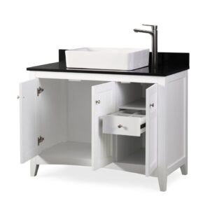 Chans Furniture GD-47888GT 42 Inch Causal Style Vessel Sink Thomasville Bathroom Sink Vanity