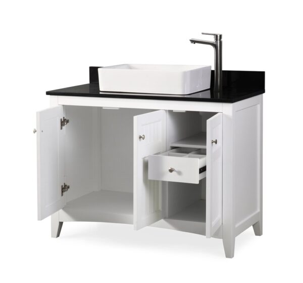 Chans Furniture GD-47888GT 42 Inch Causal Style Vessel Sink Thomasville Bathroom Sink Vanity