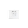 James Martin 050-S30-WZ-SNK 30 Inch Single 3 CM White Zeus Quartz Top with Sink