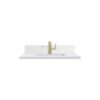 James Martin 051-S30-BS-WZ 30 Inch Rectangular Single Hole Porcelain Undermount Bathroom Sink