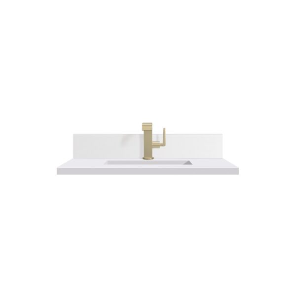 James Martin 051-S30-BS-WZ 30 Inch Rectangular Single Hole Porcelain Undermount Bathroom Sink