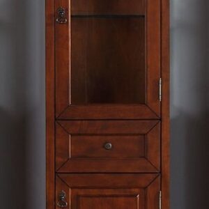 James Martin 147-114-5086 Brookfield 20.5 Inch Linen Cabinet in Warm Cherry