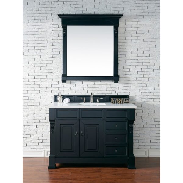 James Martin 147-114-52-3WZ Brookfield 48 Inch Single Vanity with 3cm White Zeus Quartz Top