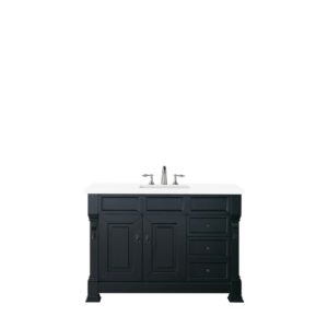 James Martin 147-114-52-3WZ Brookfield 48 Inch Single Vanity with 3cm White Zeus Quartz Top