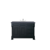 James Martin 147-114-5236-3CSP Brookfield 48 Inch Antique Black Single Vanity with Drawers with 3 cm Charcoal Soapstone Quartz Top with Sink