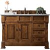 James Martin 147-114-5276-3CAR Brookfield 48 Inch Country Oak Single Vanity with Drawers with 3 cm Carrara Marble Top