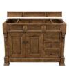 James Martin 147-114-5276-3CSP Brookfield 48 Inch Country Oak Single Vanity with Drawers with 3 cm Charcoal Soapstone Quartz Top with Sink