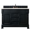 James Martin 147-114-5331-3EMR Brookfield 60 Inch Antique Black Single Vanity with 3 CM Eternal Marfil Quartz Top