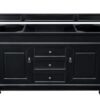 James Martin 147-114-5331-3GEX Brookfield 60 Inch Antique Black Single Vanity with 3 cm Grey Expo Quartz Top with Sink