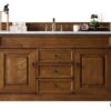 James Martin 147-114-5371-3CAR Brookfield 60 Inch Country Oak Single Vanity with 3 cm Carrara Marble Top