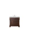 James Martin 147-114-5586-3ESR Brookfield 36 Inch Warm Cherry Single Vanity with 3 CM Eternal Serena Quartz Top