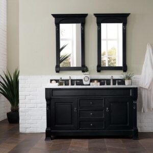 James Martin 147-114-5631 Brookfield 60 Inch Antique Black Double Vanity