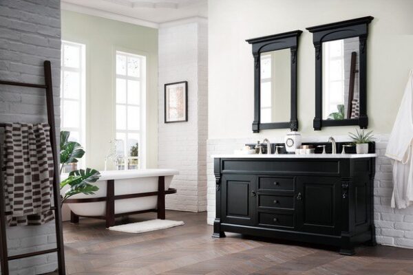 James Martin 147-114-5631 Brookfield 60 Inch Antique Black Double Vanity