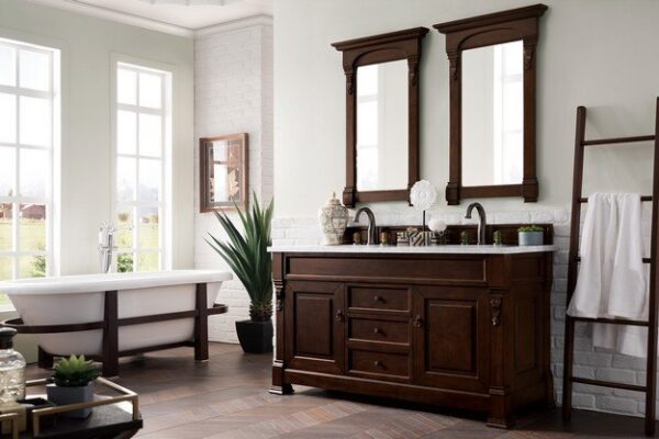 James Martin 147-114-5661 Brookfield 60 Inch Burnished Mahogany Double Vanity