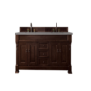 James Martin 147-114-5761-3GEX Brookfield 72 Inch Burnished Mahogany Double Vanity with 3 cm Grey Expo Quartz Top with Sink