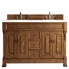 James Martin 147-114-5771-3EMR Brookfield 72 Inch Country Oak Double Vanity with 3 CM Eternal Marfil Quartz Top