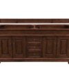 James Martin 147-114-5781-3CSP Brookfield 72 Inch Warm Cherry Double Vanity with 3 cm Charcoal Soapstone Quartz Top with Sink