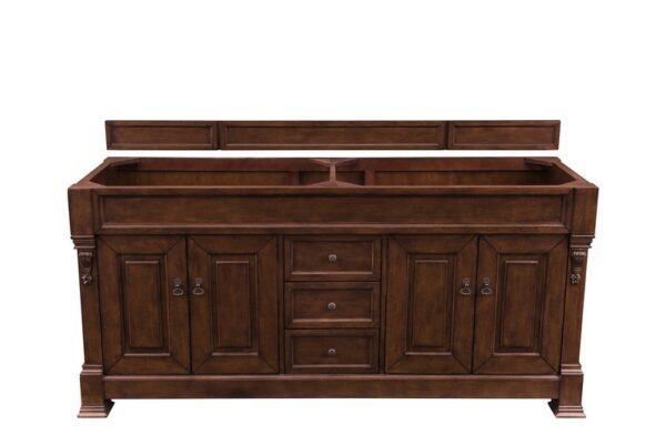 James Martin 147-114-5781 Brookfield 72 Inch Warm Cherry Double Vanity