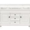 James Martin 147-V60S-BW Brookfield 60 Inch Bright White Single Vanity