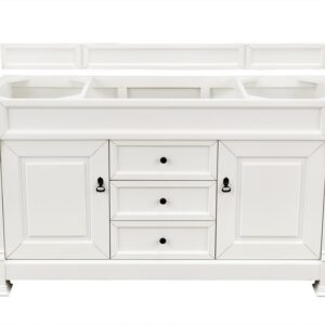 James Martin 147-V60S-BW Brookfield 60 Inch Bright White Single Vanity