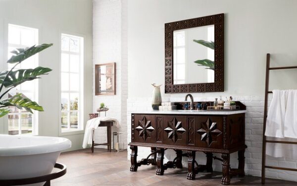 James Martin 150-V60S-ANW Balmoral 60 Inch Single Vanity Cabinet in Antique Walnut