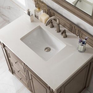 James Martin 157-V36-WW Bristol 36 Inch Single Vanity in Whitewashed Walnut