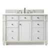 James Martin 157-V48-3WZ Bristol 48 Inch Single Vanity with 3cm White Zeus Quartz Top